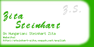 zita steinhart business card